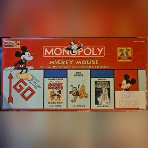 Monopoly Mickey Mouse 75th Anniversary Collector's Edition New Sealed !